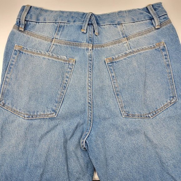 Good American Size 6 / 28 Good Heritage Light Wash Blue Distressed Jeans - Picture 5 of 5